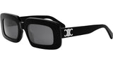 Triomphe Black Rectangle Sunglasses