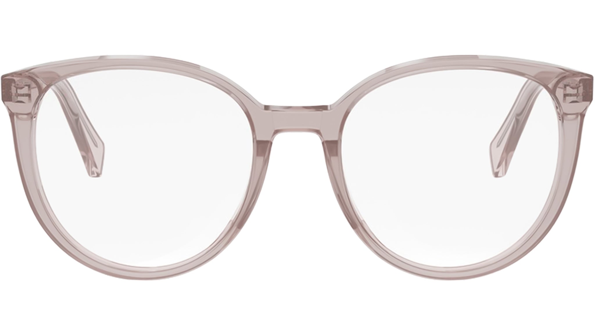 Cat-Eye Pink Round Eyeglasses - Main Image