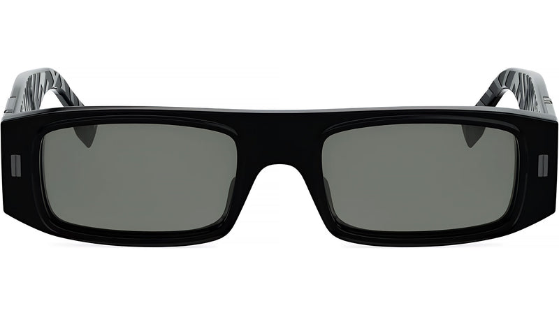 FF Squared Black Rectangular Sunglasses