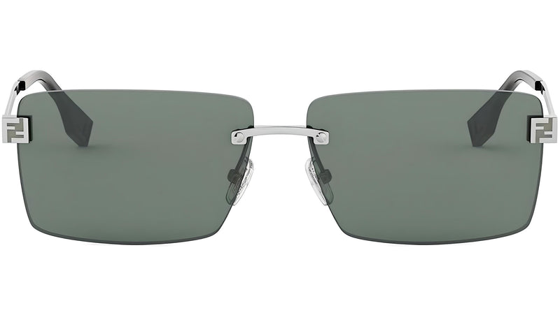 Fendi Sky Silver Rectangular Sunglasses