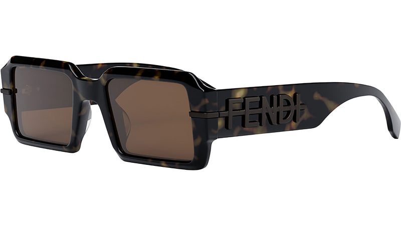 Fendigraphy Havana Rectangular Sunglasses