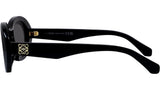 Anagram Black Oval Sunglasses